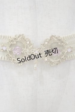 画像2: axes femme / しずく付クラシカルゴムベルト Free 生成り H-25-11-24-1012-AX-ZA-NS-ZH