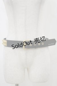 ALICE and the PIRATES / スタッズ付きベルト  ブラック/ゴールド H-25-11-24-1013-PA-ZA-NS-ZH