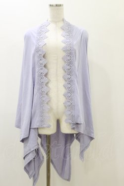 画像1: axes femme / バラ釦付UVイレヘムポンチョ Free ラベンダー H-25-11-24-1018-AX-TO-NS-ZH