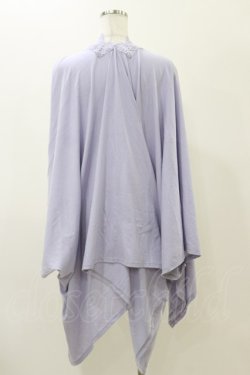 画像2: axes femme / バラ釦付UVイレヘムポンチョ Free ラベンダー H-25-11-24-1018-AX-TO-NS-ZH