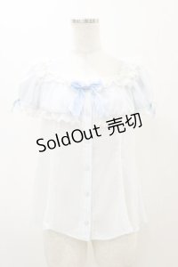 Angelic Pretty / Lovelyスクエアブラウス Free サックス H-25-11-24-1019-AP-BL-NS-ZH