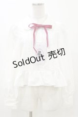 Cherirulu Chocola / MYリボンマルエリブラウス L オフ H-25-11-24-1020-LO-BL-NS-ZH