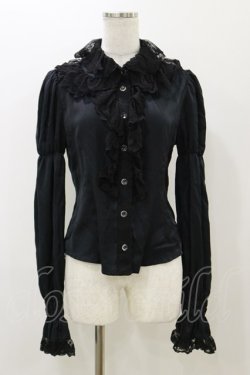 画像1: ALICE and the PIRATES / コゼットのレース衿ブラウス Free ブラック H-25-11-24-1021-PA-BL-NS-ZH