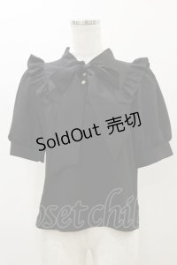 Amavel / Dreaming Ribbonボウタイトップス Free ブラック H-25-11-24-1023-CA-TO-NS-ZH