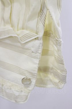 画像3: axes femme / 音符ブローチ付きストライプブラウス M 生成り H-25-11-24-1025-AX-BL-NS-ZH