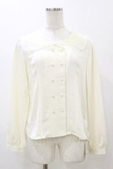 F&A / レース衿ダブル釦ブラウス Free 生成り H-25-11-24-1028-LO-BL-NS-ZH