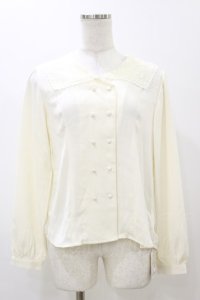 F&A / レース衿ダブル釦ブラウス Free 生成り H-25-11-24-1028-LO-BL-NS-ZH