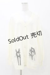 NOEMIE / レースアップカーディガン M アイボリー H-25-11-24-1030-LO-TO-NS-ZH