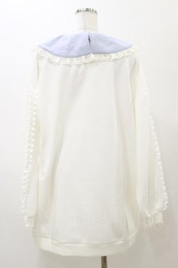 画像2: NOEMIE / 裏起毛袖フリルしろくまチュニック Free オフ/サックス H-25-11-24-1031-LO-TO-NS-ZH