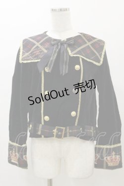 画像1: ALICE and the PIRATES / Royal crownジャケット Free ブラック H-25-11-24-1032-PA-JA-NS-ZH