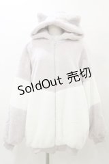 NOEMIE / ねこ耳配色ユニセックスファーブルゾン Free ピンク H-25-11-24-1033-LO-JA-NS-ZH