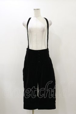 画像1: ALICE and the PIRATES / 別珍サロペット Free ブラック H-25-11-24-1036-PA-PA-NS-ZH