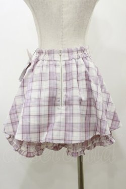 画像2: Ank Rouge / 羽ボアハートチェックスカパン M ピンク H-25-11-24-1038-CA-SK-NS-ZH