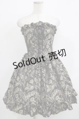 Millefleurs / ジャガードコルセット＆スカート  ブラック H-25-11-25-001-EL-OP-KB-ZH