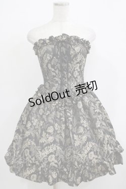 画像1: Millefleurs / ジャガードコルセット＆スカート  ブラック H-25-11-25-001-EL-OP-KB-ZH