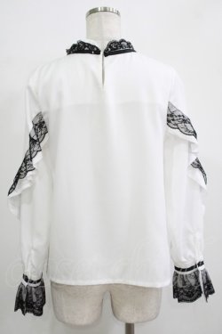 画像3: Amilige / レースフリルブラウス  白 H-25-11-25-025-PU-BL-KB-ZH