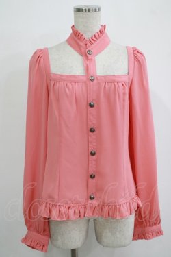 画像1: ALGONQUINS / スクエアネックホルタートップス F ピンク H-25-11-25-026-AL-TO-KB-ZH