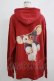 画像3: Candy Stripper / THREE RULES HOODIE  レッド H-25-11-25-031-PU-TO-KB-ZH (3)