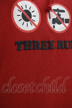 画像5: Candy Stripper / THREE RULES HOODIE  レッド H-25-11-25-031-PU-TO-KB-ZH