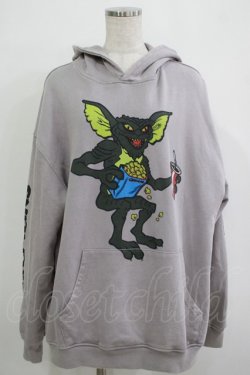 画像1: MILKBOY / GREMLIN STRIPE HOODIES  グレー H-25-11-25-032-MB-TO-KB-ZH