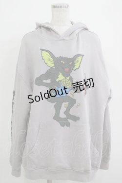 画像1: MILKBOY / GREMLIN STRIPE HOODIES  グレー H-25-11-25-032-MB-TO-KB-ZH