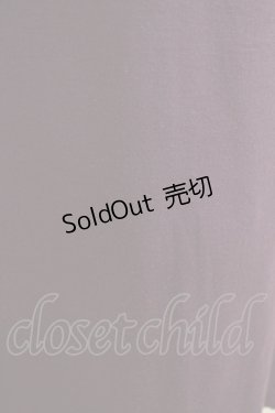 画像4: ALGONQUINS / レース切替イレギュラーカットソー  紫×黒 H-25-11-25-034-AL-TO-KB-ZH