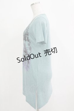 画像2: ALGONQUINS / アシメ半袖カットソー  ミント H-25-11-25-035-AL-TO-KB-ZT464