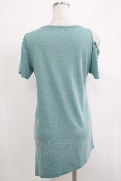 画像3: ALGONQUINS / アシメ半袖カットソー  ミント H-25-11-25-035-AL-TO-KB-ZT1127J