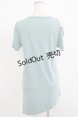 画像3: ALGONQUINS / アシメ半袖カットソー  ミント H-25-11-25-035-AL-TO-KB-ZT464