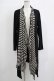 画像1: ALGONQUINS / ボーダー切替ロングカーデ  黒 H-25-11-25-036-AL-TO-KB-ZH (1)