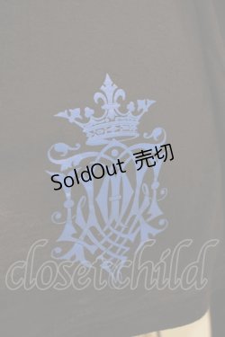 画像4: ALGONQUINS / ドレープレイヤード風カットソー  黒×白×青 H-25-11-25-037-AL-TO-KB-ZH