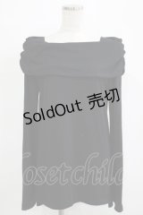 SEX POT ReVeNGe / オフショルカットソー  ブラック H-25-11-25-041-SP-TO-KB-ZH