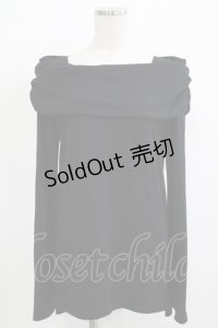 SEX POT ReVeNGe / オフショルカットソー  ブラック H-25-11-25-041-SP-TO-KB-ZH