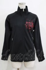 SEX POT ReVeNGe / プリントZIPジャージ  ブラック H-25-11-25-046-SP-TO-KB-ZH