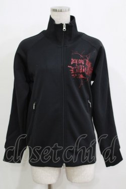 画像1: SEX POT ReVeNGe / プリントZIPジャージ  ブラック H-25-11-25-046-SP-TO-KB-ZH