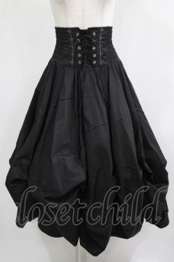 画像1: Rozen Kavalier / 刺繍ハイウエストロングスカート  ブラック H-25-11-25-005-OO-SK-KB-ZH