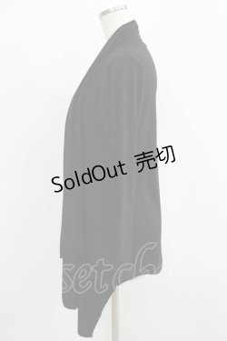 画像2: ALGONQUINS / レイヤード風切替カットソー  黒×ワイン H-25-11-25-048-AL-TO-KB-ZH