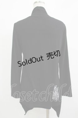 画像3: ALGONQUINS / レイヤード風切替カットソー  黒×ワイン H-25-11-25-048-AL-TO-KB-ZH