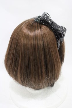 画像2: BABY,THE STARS SHINE BRIGHT / ドットリボンカチューシャ  ブラック H-25-11-25-1005-BA-AC-NS-ZH