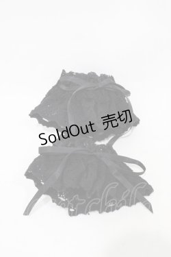 画像1: BABY,THE STARS SHINE BRIGHT / トーションレースお袖とめ  ブラック H-25-11-25-1007-BA-ZA-NS-ZH