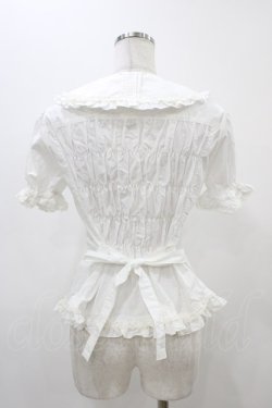 画像2: metamorphose / ピンタックブラウス Free オフ H-25-11-25-1046-ME-BL-NS-ZH