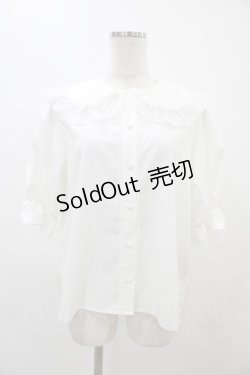 画像1: Alice Mashiro / うさ耳ブラウス L オフ H-25-11-25-1048-0-BL-NS-ZH