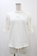 Amavel / バックリボンレース&テレコトップス Free オフ H-25-11-25-1050-CA-TO-NS-ZH