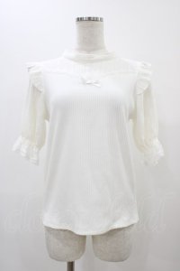 Amavel / バックリボンレース&テレコトップス Free オフ H-25-11-25-1050-CA-TO-NS-ZH