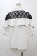 画像2: NOEMIE / レース切替ラッフルブラウス M オフ H-25-11-25-1052-LO-BL-NS-ZH (2)