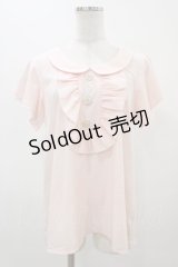 Ank Rouge / バックリボンブラウス M ピンク H-25-11-25-1053-CA-BL-NS-ZH