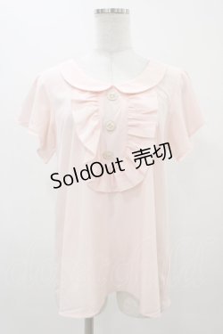 画像1: Ank Rouge / バックリボンブラウス M ピンク H-25-11-25-1053-CA-BL-NS-ZH