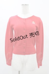 Angelic Pretty / ロイヤルクラウン刺繍カーディガン Free レッド H-25-11-25-1056-AP-TO-NS-ZH