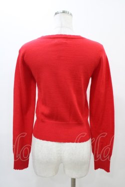 画像2: Angelic Pretty / ロイヤルクラウン刺繍カーディガン Free レッド H-25-11-25-1056-AP-TO-NS-ZH