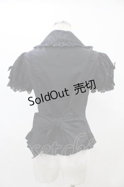 画像2: Angelic Pretty / トリプルリボンブラウス Free ブラック H-25-11-25-1057-AP-BL-NS-ZH